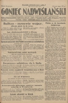 Goniec Nadwiślański: pismo codzienne poświęcone sprawom stanu średniego 1927.04.22 R.3 Nr92