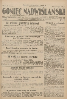 Goniec Nadwiślański: pismo codzienne poświęcone sprawom stanu średniego 1927.05.12 R.3 Nr108