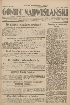 Goniec Nadwiślański: pismo codzienne poświęcone sprawom stanu średniego 1927.05.12 R.3 Nr108