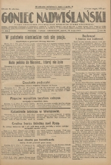 Goniec Nadwiślański: pismo codzienne poświęcone sprawom stanu średniego 1927.05.13 R.3 Nr109