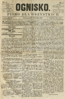 Ognisko: pismo dla wszystkich. 1874.04.10 nr4