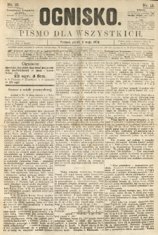 Ognisko: pismo dla wszystkich. 1874.05.01 nr13