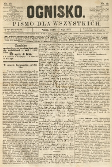 Ognisko: pismo dla wszystkich. 1874.05.15 nr19