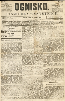 Ognisko: pismo dla wszystkich. 1874.06.24 nr35