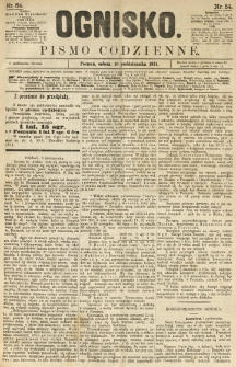 Ognisko: pismo codzienne. 1874.10.10 nr84