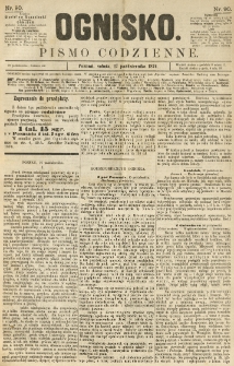 Ognisko: pismo codzienne. 1874.10.17 nr90