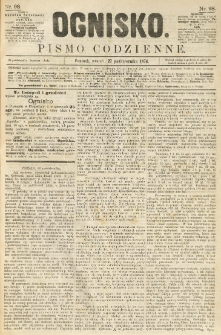 Ognisko: pismo codzienne. 1874.10.27 nr98