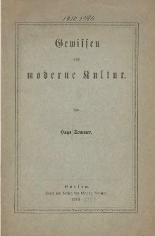 Gewissen und moderne Kultur