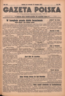 Gazeta Polska: codzienne pismo polsko-katolickie dla wszystkich stanów 1937.08.19 R.41 Nr190