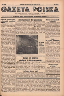 Gazeta Polska: codzienne pismo polsko-katolickie dla wszystkich stanów 1937.09.10 R.41 Nr209