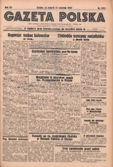 Gazeta Polska: codzienne pismo polsko-katolickie dla wszystkich stanów 1937.09.14 R.41 Nr212