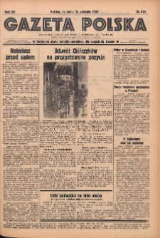 Gazeta Polska: codzienne pismo polsko-katolickie dla wszystkich stanów 1937.09.15 R.41 Nr213