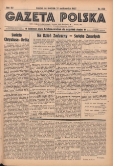Gazeta Polska: codzienne pismo polsko-katolickie dla wszystkich stanów 1937.10.31 R.41 Nr253