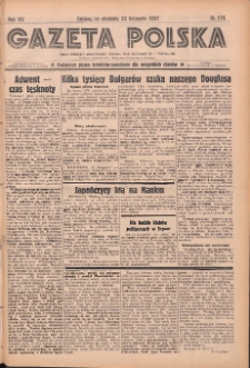 Gazeta Polska: codzienne pismo polsko-katolickie dla wszystkich stan&oacute;w 1937.11.28 R.41 Nr275