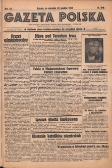 Gazeta Polska: codzienne pismo polsko-katolickie dla wszystkich stanów 1937.12.30 R.41 Nr300