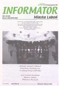 Informator Miasta Luboń 2005.11/12 Nr11-12(72)