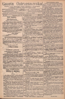 Gazeta Ostrzeszowska: urzędowy organ Magistratu i Urzędu Policyjnego w Ostrzeszowie, z dodatkiem bezpłatnym "Orędownik Ostrzeszowski" 1927.09.07 R.41 Nr71