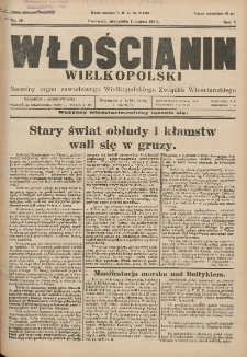 Włościanin Wielkopolski: naczelny organ Zawodowego Wielkopolskiego Związku Włościańskiego 1930.03.02 R.2 Nr18