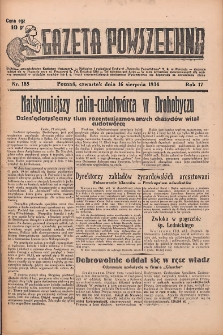 Gazeta Powszechna 1934.08.16 R.17 Nr185