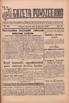 Gazeta Powszechna 1934.08.21 R.17 Nr188