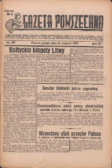 Gazeta Powszechna 1934.08.31 R.17 Nr197