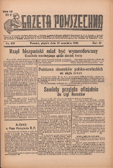Gazeta Powszechna 1934.09.21 R.17 Nr215