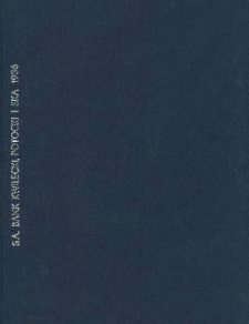66 Sprawozdanie Spólki Akcyjnej Bank Kwilecki, Potocki i Ska w Poznaniu za rok 1936.