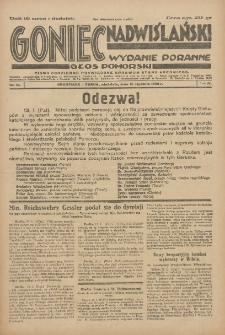 Goniec Nadwiślański: wydanie poranne. Głos Pomorski 1928.01.15 R.4 Nr12