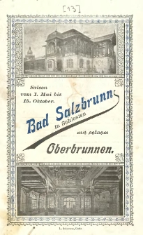 Bad Salzbrunn in Schlesien mit seinem Oberbrunnen