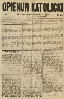 Opiekun Katolicki. 1887.06.04 R.14 nr42