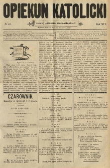 Opiekun Katolicki. 1887.06.15 R.14 nr45