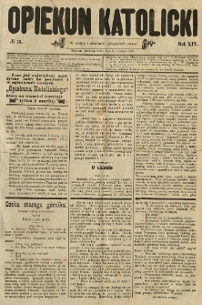 Opiekun Katolicki. 1887.09.21 R.14 nr73