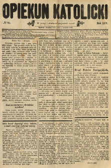 Opiekun Katolicki. 1887.11.02 R.14 nr85
