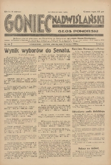 Goniec Nadwiślański: wydanie poranne: Głos Pomorski: jedyne pismo poranne na Pomorzu, poświęcone sprawom stanu średniego 1928.03.13 R.4 Nr60