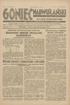 Goniec Nadwiślański: wydanie poranne: Głos Pomorski: jedyne pismo poranne na Pomorzu, poświęcone sprawom stanu średniego 1928.03.23 R.4 Nr69