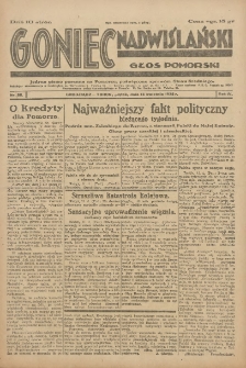 Goniec Nadwiślański: Głos Pomorski: Jedyne pismo poranne na Pomorzu, poświęcone sprawom Stanu Średniego 1928.04.13 R.4 Nr86