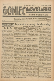 Goniec Nadwiślański: Głos Pomorski: Jedyne pismo poranne na Pomorzu, poświęcone sprawom Stanu Średniego 1928.04.19 R.4 Nr91