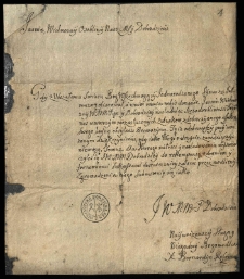 Korespondencja Jana Tomickiego miecznika sieradzkiego, pisarza i podsędka generalnego, sędziego ziemskiego krakowskiego (1654-1677)