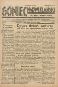 Goniec Nadwiślański: Głos Pomorski: Jedyne pismo poranne na Pomorzu, poświęcone sprawom Stanu Średniego 1928.05.02 R.4 Nr102