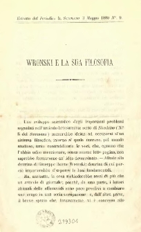 Wronski e la sua filosofia
