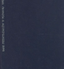 Sprawozdanie Banku Przemysłowców w Poznaniu z czynności w r. 1892. Rok 32.