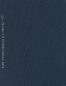 Pogląd na rozwój Spółki "Bank Przemysłowców" w Poznaniu w roku 1903 a czterdziestym trzecim istnienia Spółki. Rok. 43.