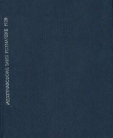 Sprawozdanie Międzynarodowych Targów Poznańskich w 1928 r. 29 kwietnia - 6 maja.