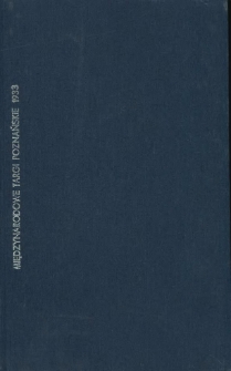 Sprawozdanie z XII. Targów Poznańskich 30 kwiecień - 7 maj 1933.