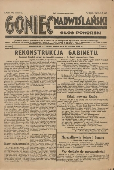 Goniec Nadwiślański: Głos Pomorski: Jedyne pismo poranne na Pomorzu, poświęcone sprawom Stanu Średniego 1928.06.29 R.4 Nr148