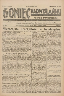 Goniec Nadwiślański: Głos Pomorski: Jedyne pismo poranne na Pomorzu, poświęcone sprawom Stanu Średniego 1928.08.17 R.4 Nr188