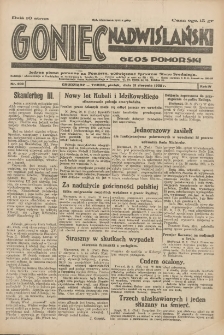 Goniec Nadwiślański: Głos Pomorski: Jedyne pismo poranne na Pomorzu, poświęcone sprawom Stanu Średniego 1928.08.31 R.4 Nr200