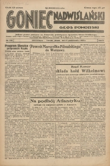 Goniec Nadwiślański: Głos Pomorski: Jedyne pismo poranne na Pomorzu, poświęcone sprawom Stanu Średniego 1928.10.05 R.4 Nr230