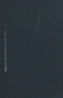 Kwartalne sprawozdanie z działalności Związku Eksporterów Zboża Rzplitej Polskiej Stow. Zap.w Poznaniu od 1. VIII do 31 X. 1930.