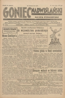 Goniec Nadwiślański: Głos Pomorski: Jedyne pismo poranne na Pomorzu, poświęcone sprawom Stanu Średniego 1928.11.22 R.4 Nr270
